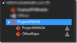 visual studio 2013 Project with git 