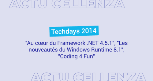 Retour sur l'événement TechDays 2014