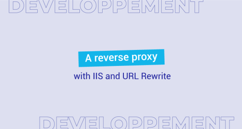A reverse proxy with IIS and URL Rewrite
