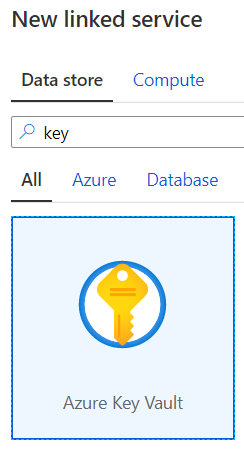 Linked services de type Azure Key Vault