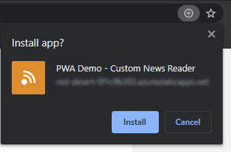 Installation PWA PC Chrome