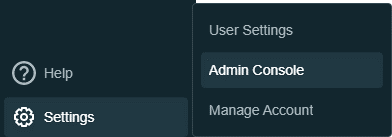Admin console Databricks
