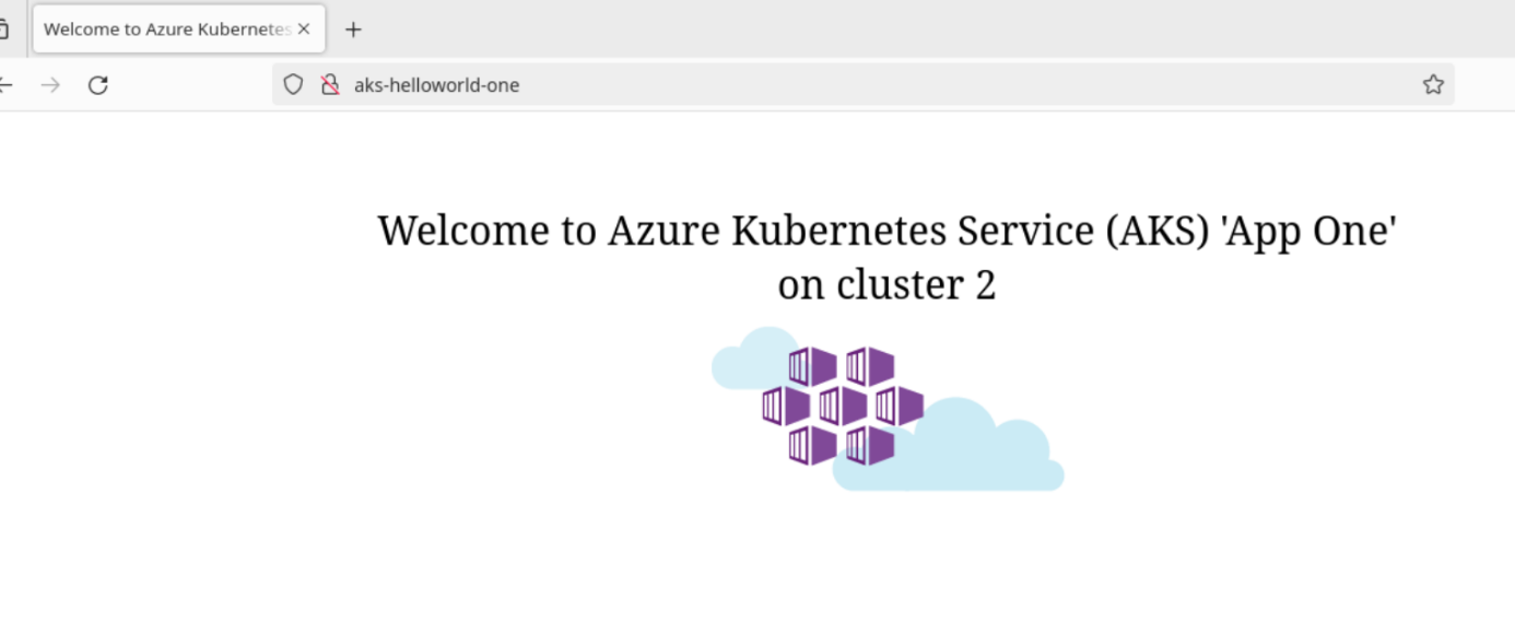Ecran d'accueil Azure Kubernetes Azure