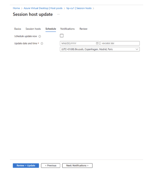 Visuel 12 planification de session host