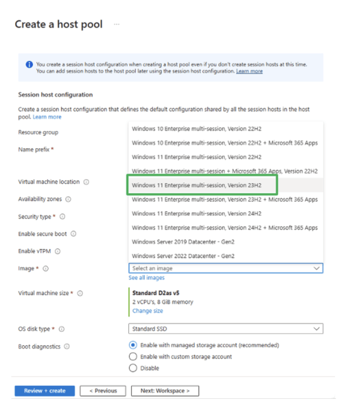 Visuel 3 create a host pool